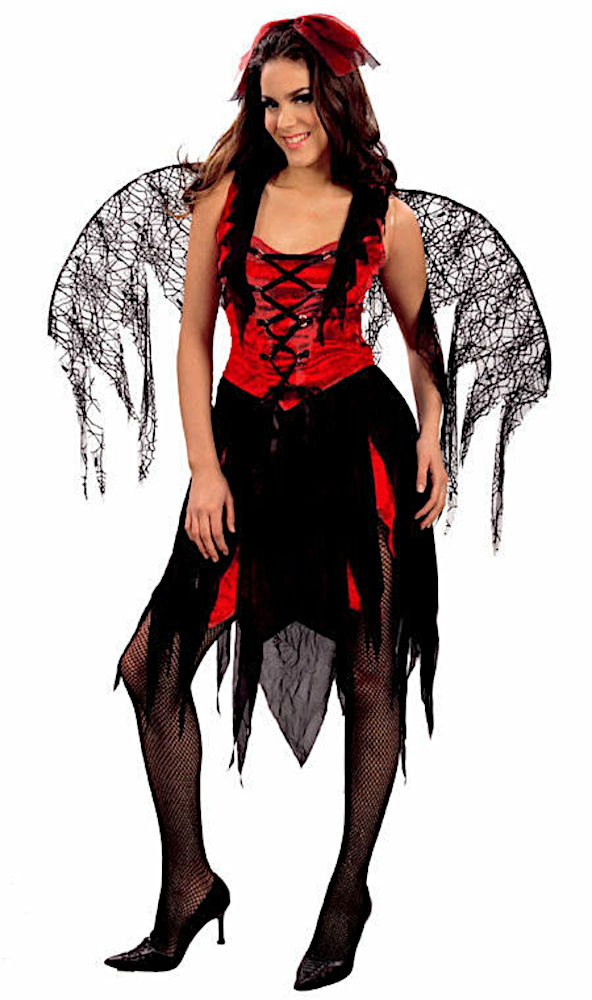 (image for) Goth Vamp Fairy Adult Costume (SMALL) Halloween Adult Costume DC1051S - Click Image to Close